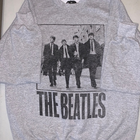 The Beatles Men’s Sz M Excellent Condition- Gray with Black Graphic - Picture 1 of 3
